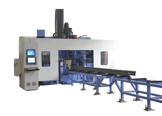 5-30 mm Διαμετρικές τρύπες CNC Beam Drilling Tapping And Marking Machine Γραμμή 4 x 3 σειράς Στυλ εργαλείων περιοδικό