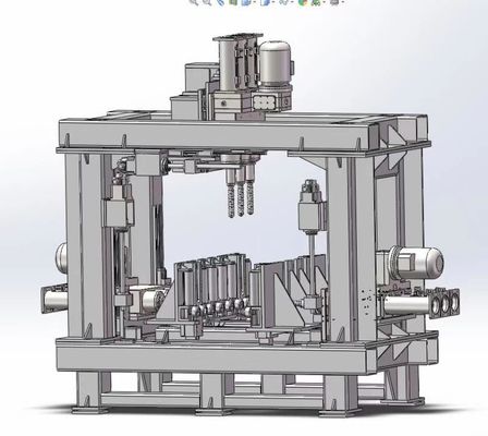 Η πολυ CNC Χ αξόνων μηχανή διατρήσεων ακτίνων για τη δομή χάλυβα με το τρυπάνι εννέα διευθύνει την υψηλή αποδοτικότητα παραγωγής