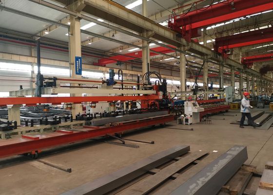 Γραμμή Παραγωγής Διάτρησης CNC Επίπεδης Πλάκας Διαμήκους Δοκού Οχημάτων Βαρέως Τύπου