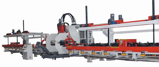 Υψηλής διαμόρφωσης ισχύος 60KW Πλάκα CNC 3 άξονες αυτόματη μηχανή τρύπησης Υδραυλική μηχανή τρύπησης των διαμήκων δοτύλων