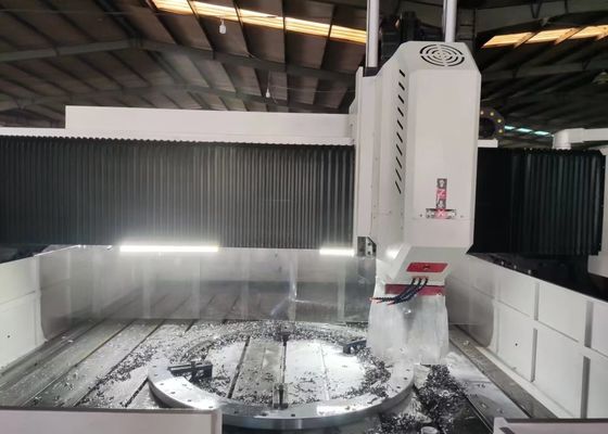 9000x7500x4000mm Συνολικό μέγεθος CNC Σκρουπίδας Φλάντζας Στρώσης Σημαντικής Μηχανής BT50 Σφινδάλιο Στρίπτης