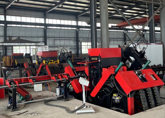 100×100×10~250×250×32mm Σχήμα γωνίας CNC Steel Table Drilling Marking Machine