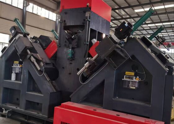 100×100×10~250×250×32mm Σχήμα γωνίας CNC Steel Table Drilling Marking Machine