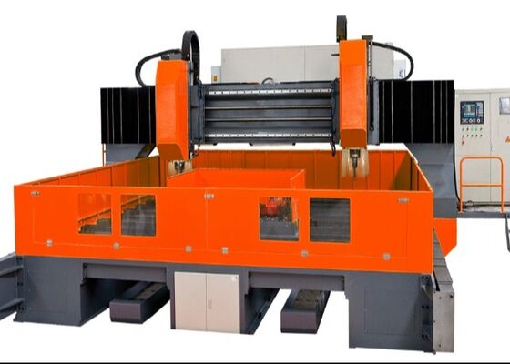 Μηχανή διάτρησης και φρεζαρίσματος πλάκας CNC τύπου γερανού για βιομηχανική χρήση με μεταφορέα απορριμμάτων