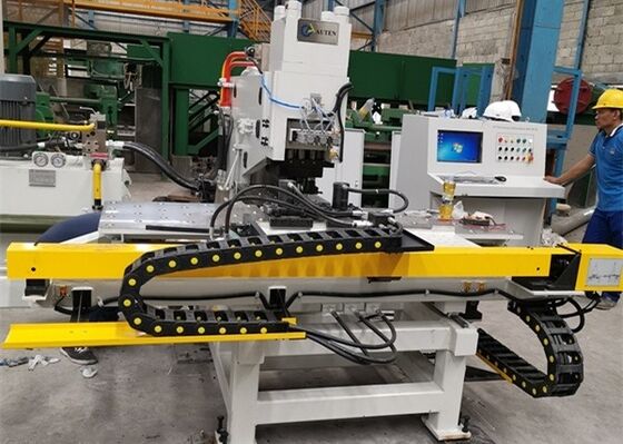 CNC Plate Punching Marking And Drilling Machine With Three Die Stations For Steel Plates