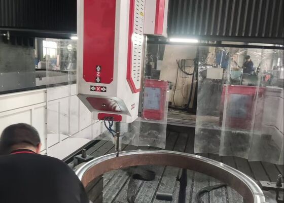 PHD4080 Cnc Gantry-Type Mobile CNC Drilling Milling Machine Ατσάλινη πλάκα φλάντζης ανταλλακτής θερμότητας