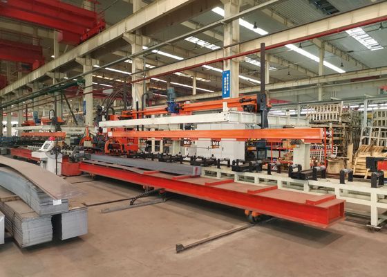 Γραμμή Παραγωγής Διάτρησης CNC Επίπεδης Πλάκας Διαμήκους Δοκού Οχημάτων Βαρέως Τύπου