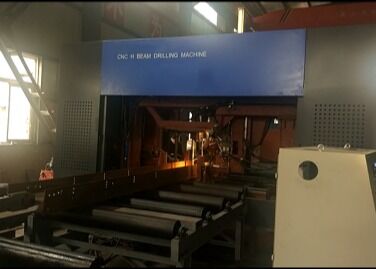 Σιδηροδρομική δομή Cnc H Beam Metal Cutting PLC Motor Bearing 55kW Δύναμη Μηχανή τρυπήματος CNC