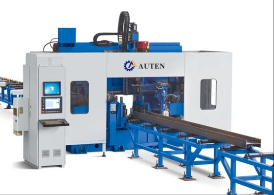 Βιόνιο γκαράζ στάθμευσης Χρησιμοποιήστε Cnc Beam Drilling Cutting Machine Γραμμή 100?? 3000 R/Min Ταχύτητα σπινθήρα