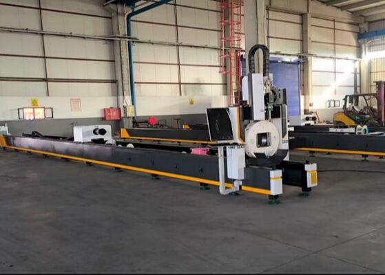 380V/50Hz τροφοδοσία Ηλεκτρονική μηχανή CNC Laser Tube Cutting 300mm X Axis Itinerary