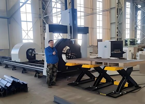 Μηχανή επεξεργασίας σωλήνων με λέιζερ CNC μοντέλο LC2412 για σωλήνες άνθρακα/ατσάλι