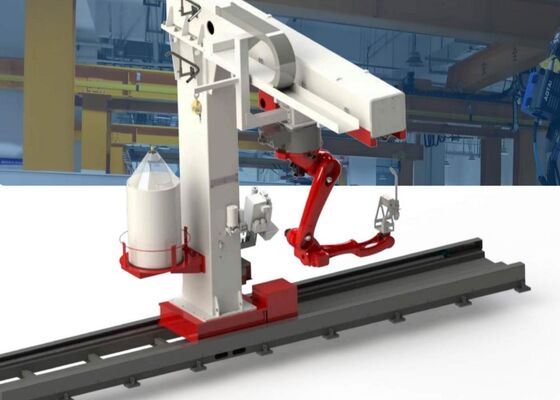 ±0.07mm Επαναληψιμότητα Αντεστραμμένο Ράγα Ρομπότ Συγκόλλησης 180000Lux Αντοχή στο Φως