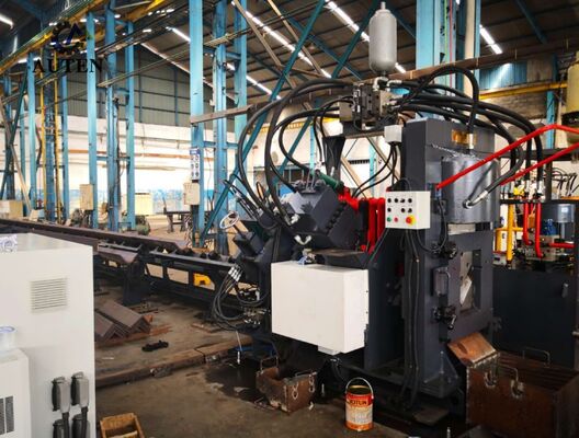 Γραμμή διάτρησης και κοπής γωνιακών χαλύβων CNC υψηλής ταχύτητας 14x10x19mm Μέγεθος χαρακτήρα